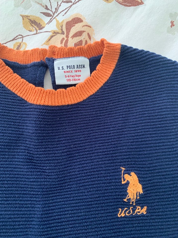 Kız çocuk Polo triko elbise tertemiz - Görsel 2