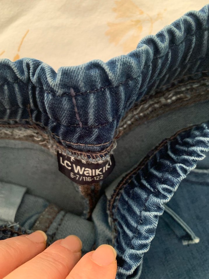 Mavi Rahat Kesim Kot Pantolon - Görsel 3