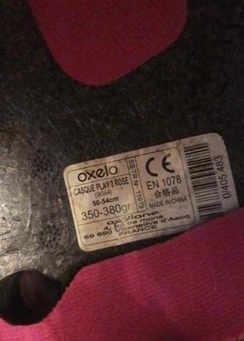 oxelo Pembe Kask - Görsel 2