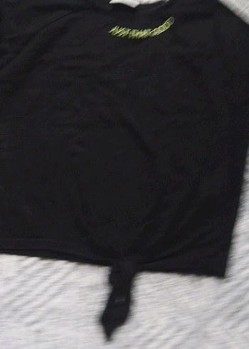 Nakışlı Siyah Kız Sweatshirt - Görsel 3