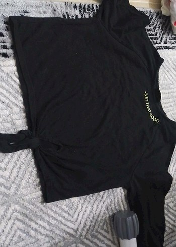 Nakışlı Siyah Kız Sweatshirt - Görsel 2