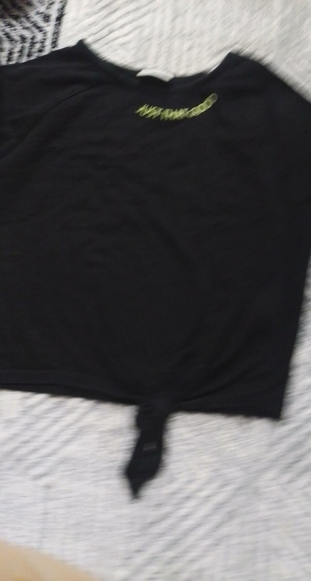 Nakışlı Siyah Kız Sweatshirt - Görsel 3