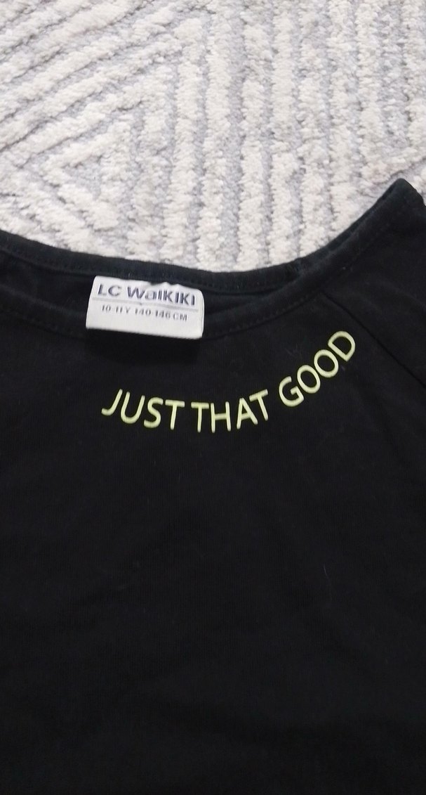 Nakışlı Siyah Kız Sweatshirt - Görsel 4