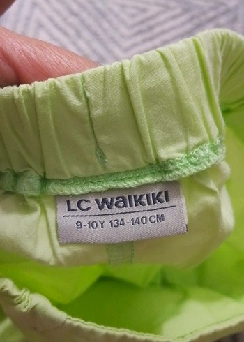 Düğmeli Mini Yeşil Pamuk Şort - Görsel 4