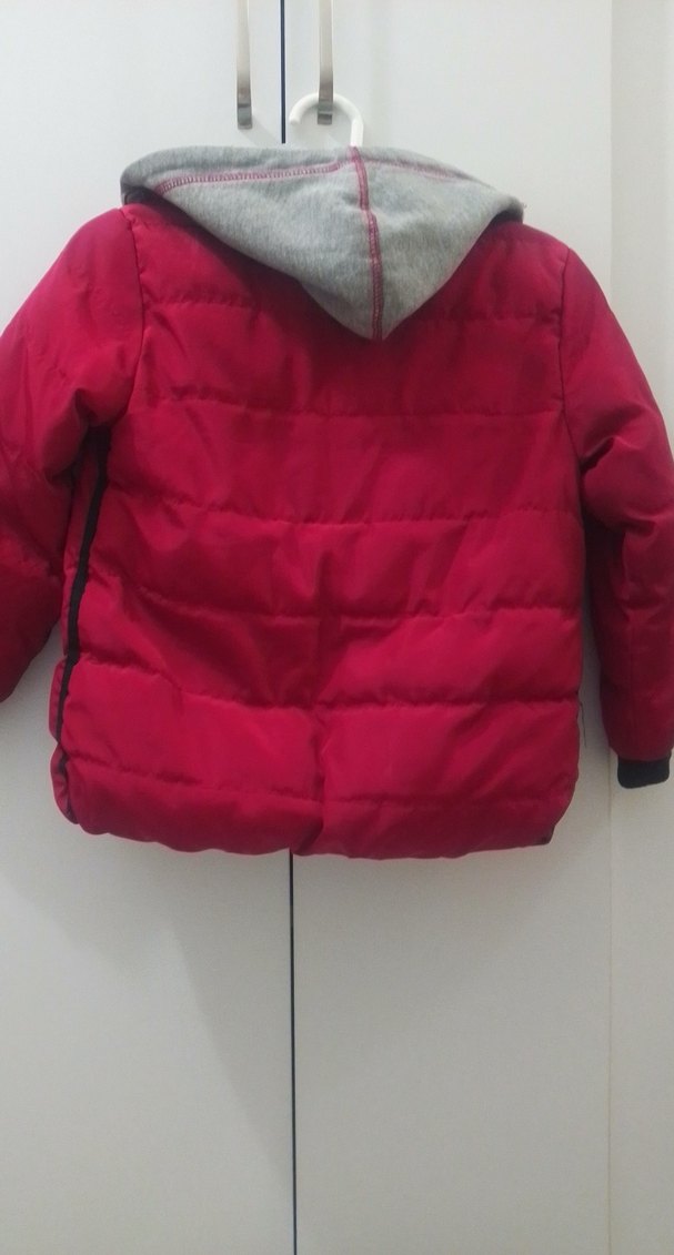 koton marka Koyu Kırmızı Erkek Çocuk Düğmeli Ceket - Görsel 5