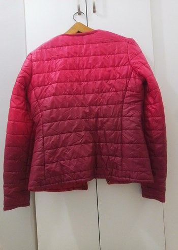 batik marka Düğmeli Pembe Kadın Günlük mont - Görsel 2