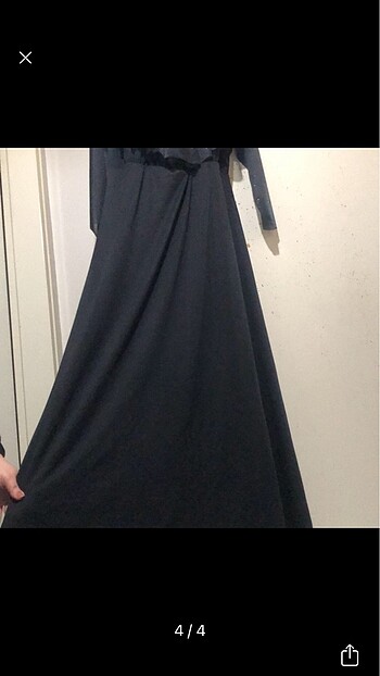 46 Beden siyah Renk Abiye elbise