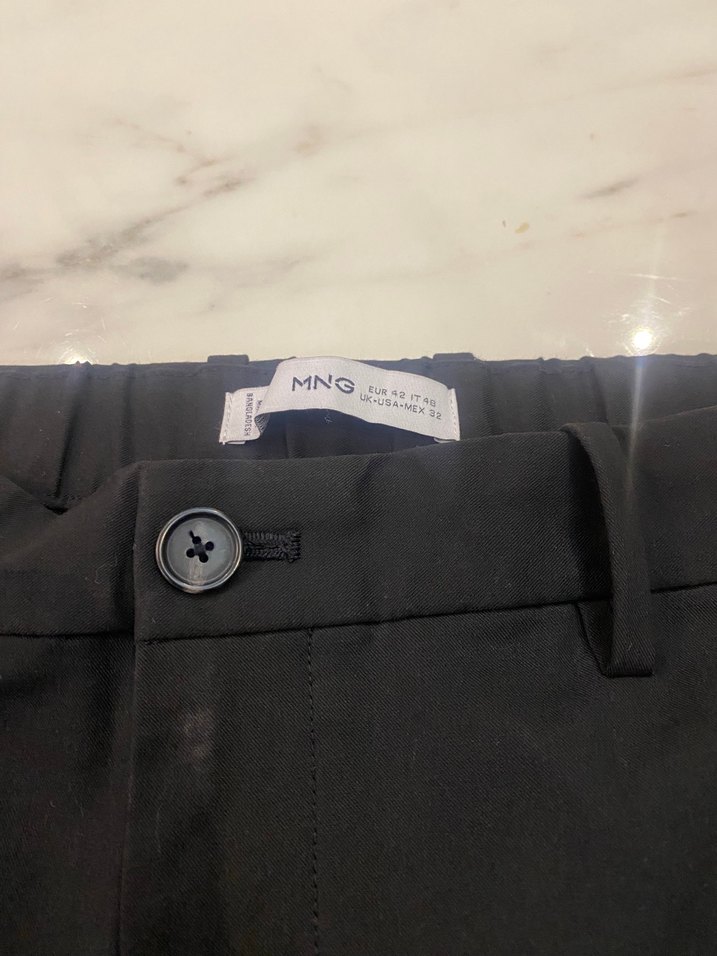 Şık Siyah Düz Pantolon  Mango — görsel 4/6