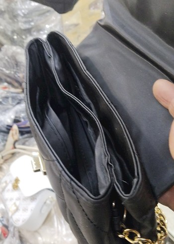 Siyah Deri Kadın Omuz Çantası - Görsel 4