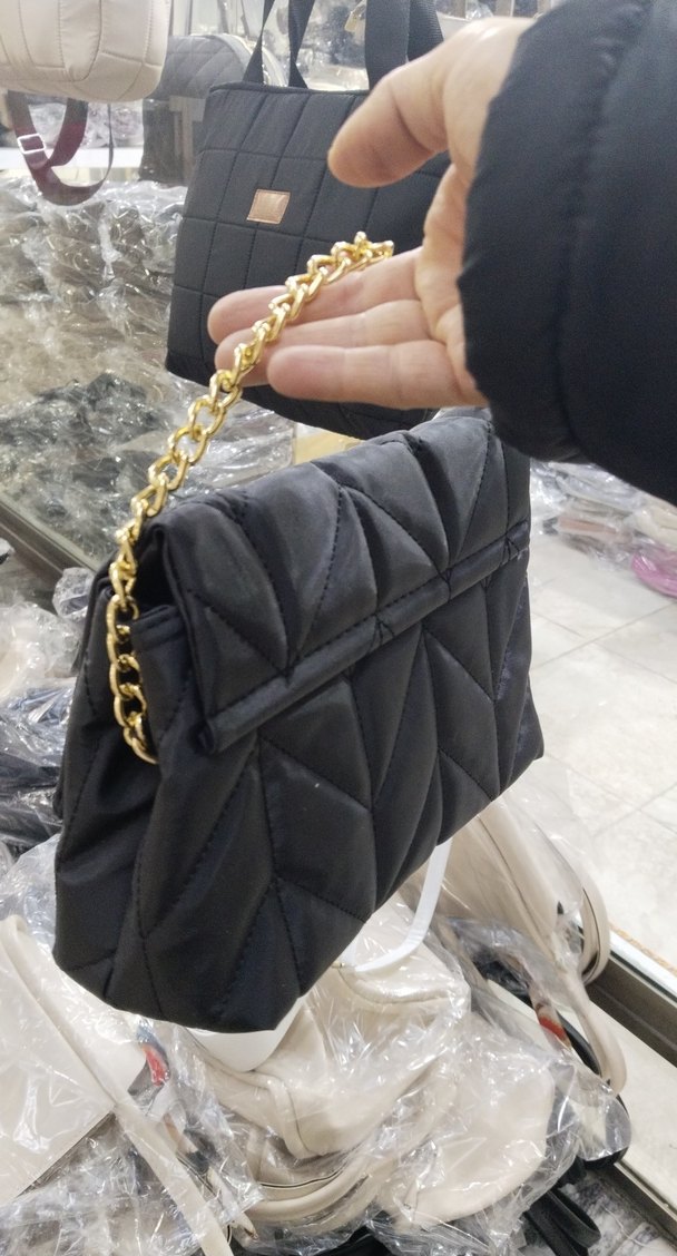 Siyah Deri Kadın Omuz Çantası - Görsel 3