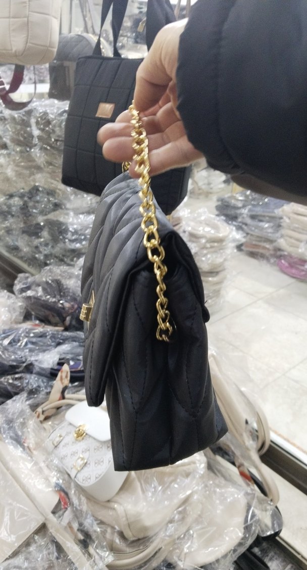 Siyah Deri Kadın Omuz Çantası - Görsel 2