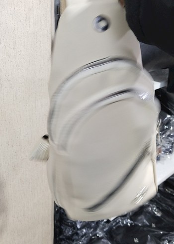 Beyaz Fermuarlı Kadın Çapraz Çanta - Görsel 2