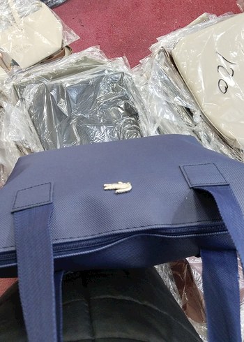 Lacivert Deri Fermuarlı Kadın Çantası - Görsel 4