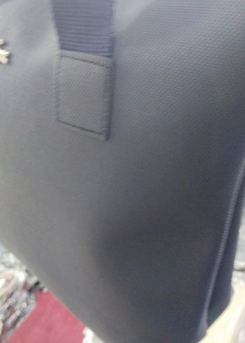 Lacivert Deri Fermuarlı Kadın Çantası - Görsel 5