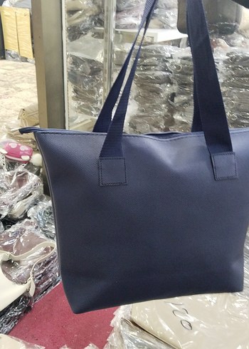 Lacivert Deri Fermuarlı Kadın Çantası - Görsel 3