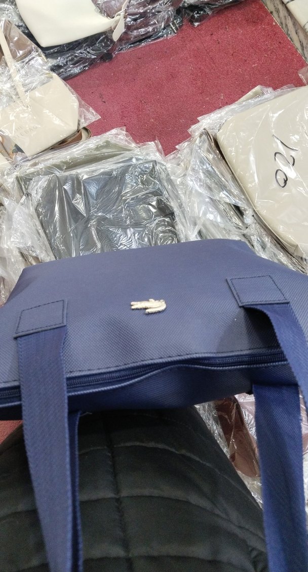 Lacivert Deri Fermuarlı Kadın Çantası - Görsel 4