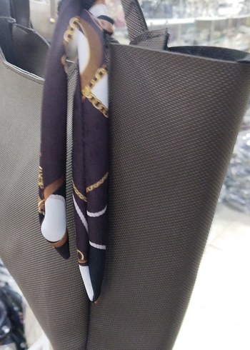 Günlük Kullanım Gri Yılan Desenli Kadın Çanta - Görsel 3