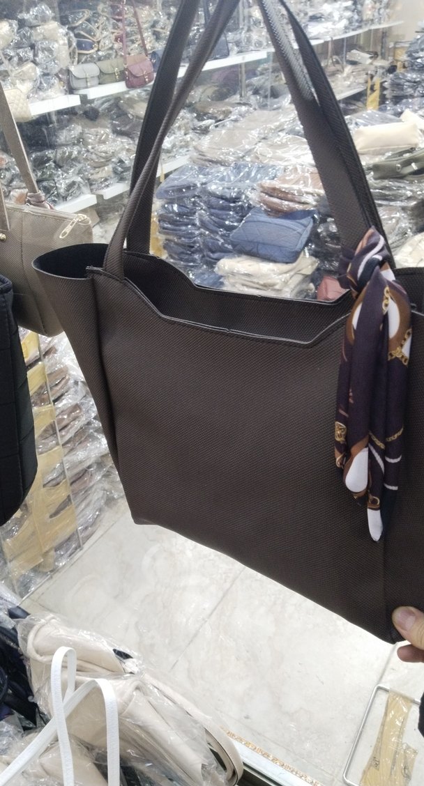 Günlük Kullanım Gri Yılan Desenli Kadın Çanta - Görsel 2