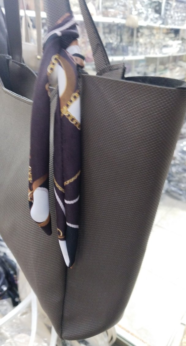 Günlük Kullanım Gri Yılan Desenli Kadın Çanta - Görsel 3