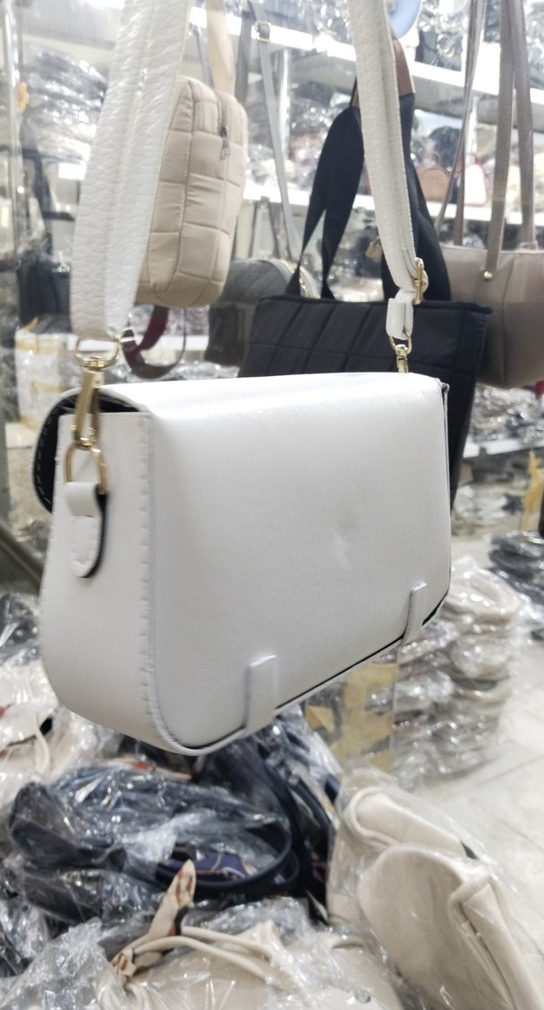 Klasik Elegan Beyaz Kadın Çanta - Görsel 3