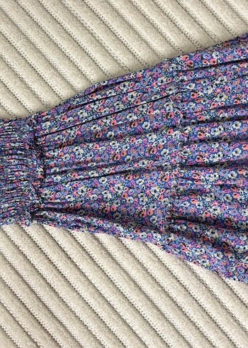 Renkli Bohem Bağcıklı Uzun Elbise - Görsel 2