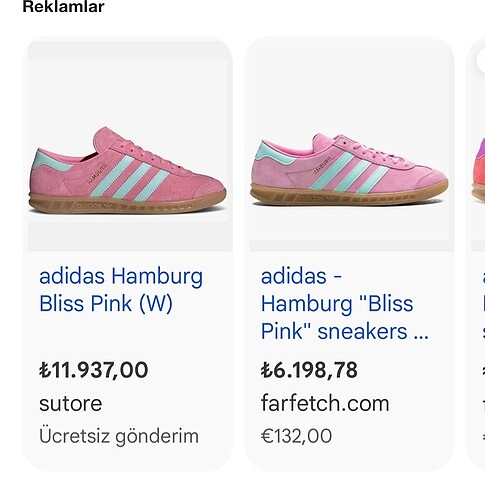 Adidas Adidas hamburg pembe