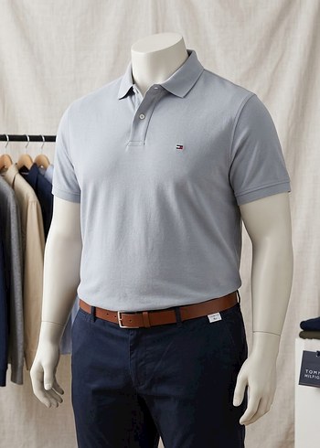 Tommy Hilfiger Acik Mavi Polo Tisort
