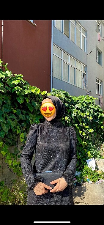 36 Beden siyah Renk Abiye elbise