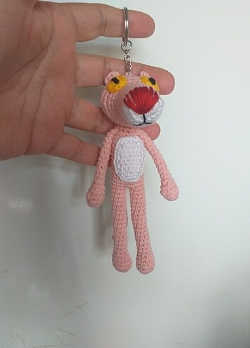 Beden Pembe panter anahtarlik