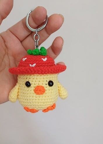 Diğer Amigurumi ordek anahtarlik 