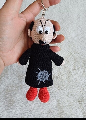 Diğer Amigurumi gargamel anahtarlik