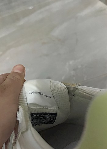 38 Beden beyaz Renk Beyaz Calvin Klein orijinal Kadın Spor Ayakkabı
