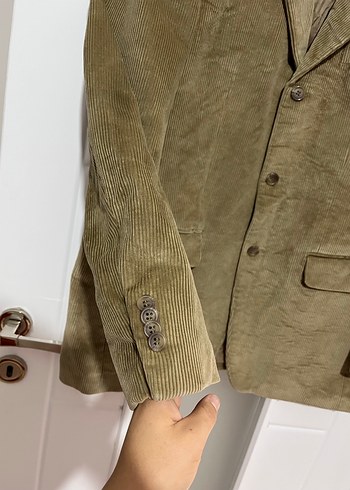 Vintage blazer Düğmeli Kahverengi Erkek Ceket - Görsel 3