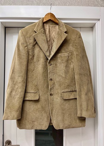 Vintage blazer Düğmeli Kahverengi Erkek Ceket - Görsel 5