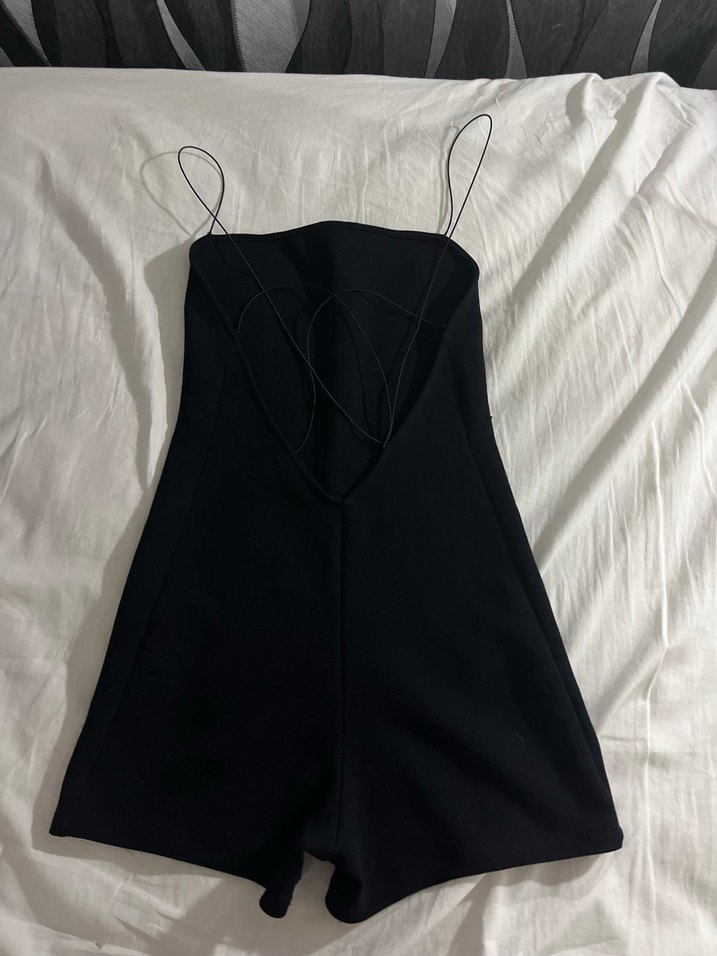 Zara Siyah Askılı Kadın Tulum - Görsel 3