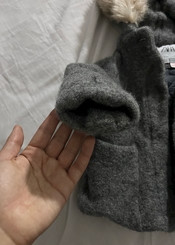 Zara Gri Kürklü Erkek Çocuk Mont - Görsel 6
