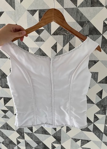 American Vintage Y2K iliki A Kesim Uzun Gelinlik - Görsel 9