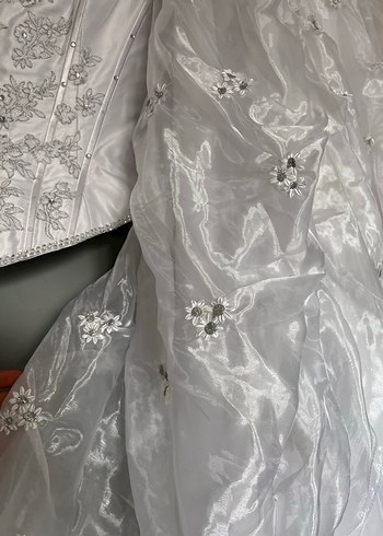 American Vintage Y2K iliki A Kesim Uzun Gelinlik - Görsel 6