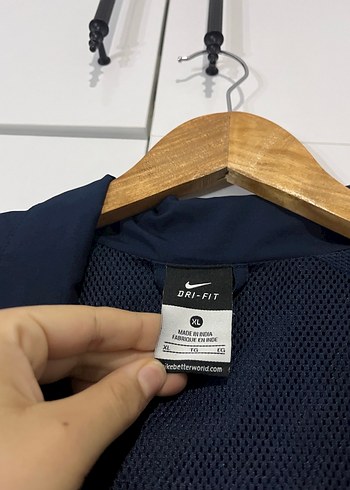Nike Erkek Mavi Spor Fermuarlı Mont - Görsel 7