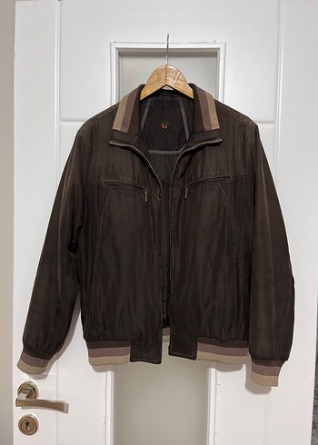 Vintage Y2K Kahverengi Süet Erkek Ceket - Görsel 2