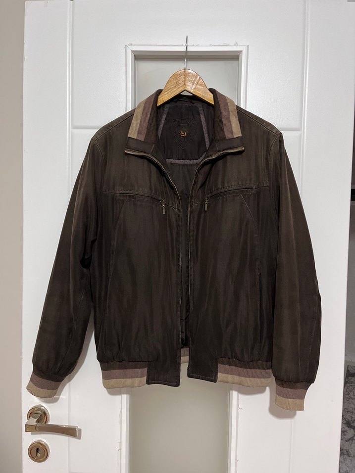 Vintage Y2K Kahverengi Süet Erkek Ceket - Görsel 2