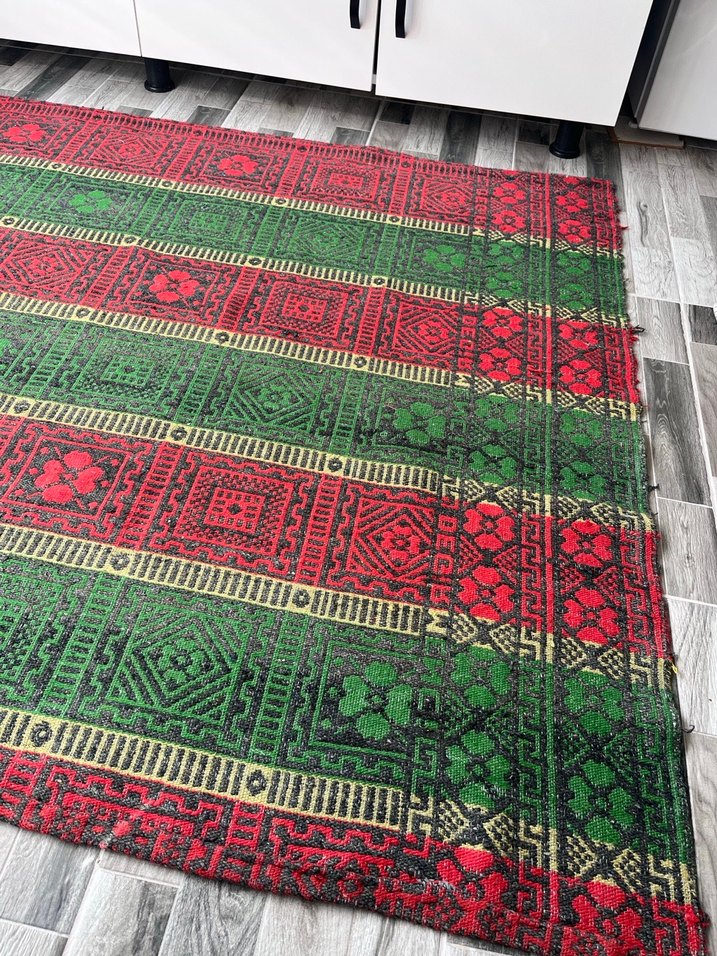 Vintage Klasik Desenli Çok Renkli Halı - Görsel 3