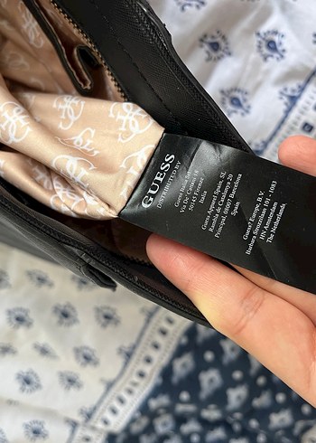 Siyah Deri Guess orijinal Kadın Çanta - Görsel 6