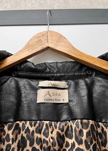 Vintage Y2K Kemerli Siyah Deri Biker Ceket - Görsel 6