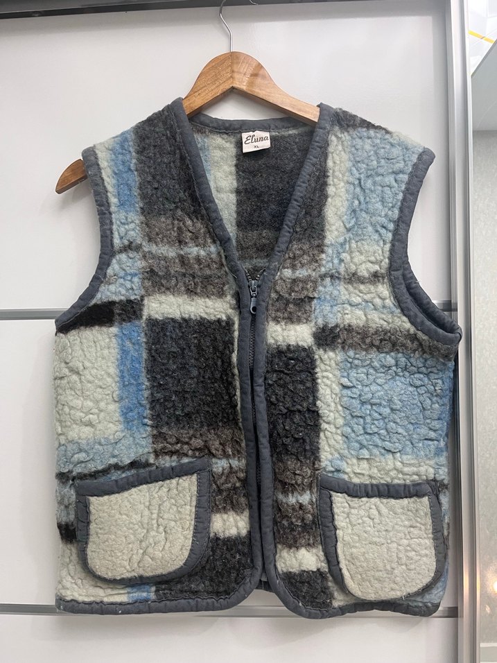 Vintage Y2K Triko Kadın Yelek - Görsel 2