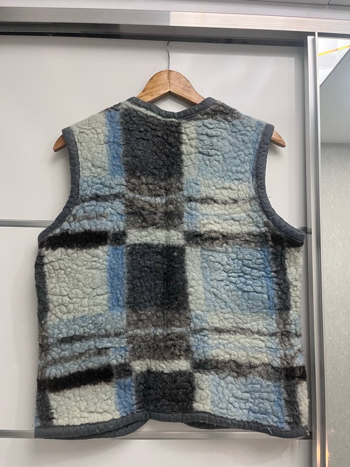 Vintage Y2K Triko Kadın Yelek - Görsel 5