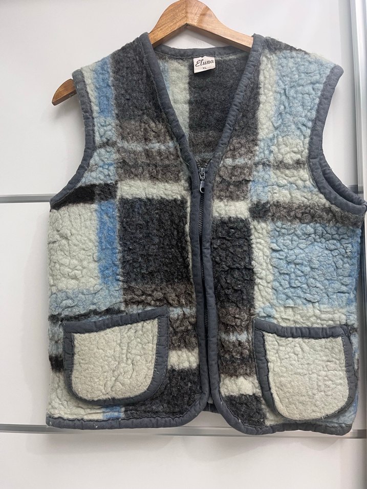 Vintage Y2K Triko Kadın Yelek - Görsel 3