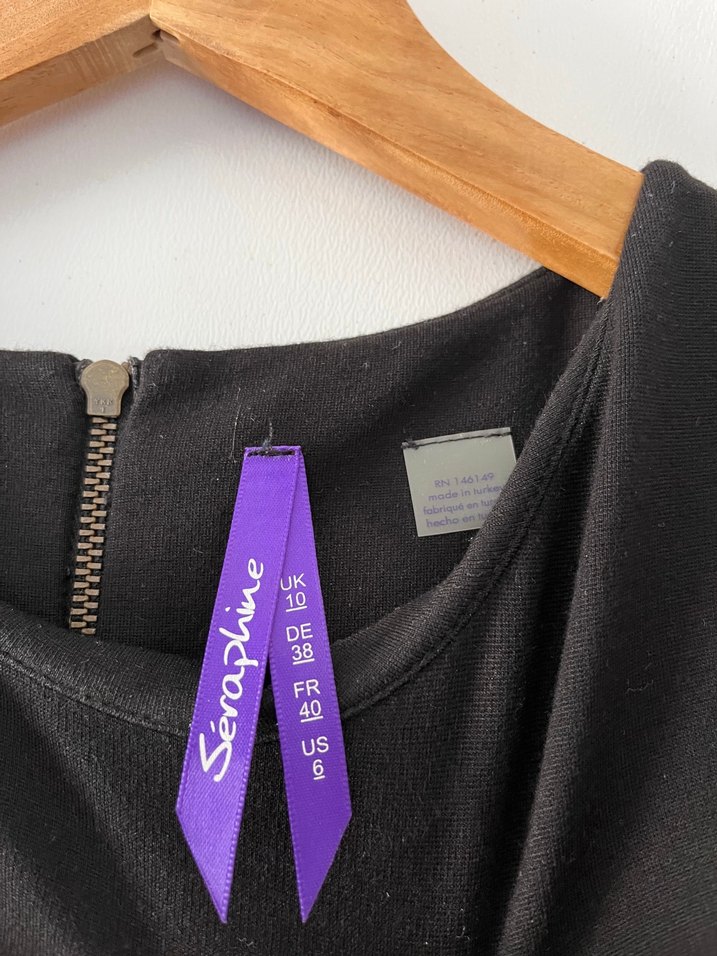 Siyah Midi Hamile Elbisesi - Görsel 3