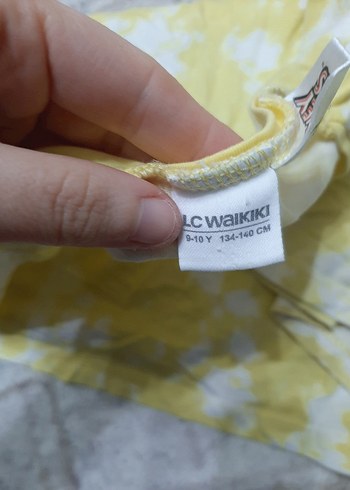 Sarı  Kısa Kollu Pijama Takımı - Görsel 3