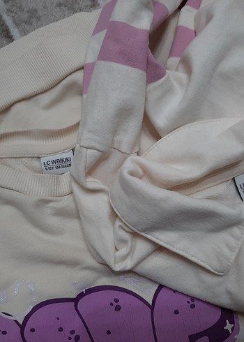 Kız Çocuk Baskılı Sweatshirt 9 -10 yaş - Görsel 5